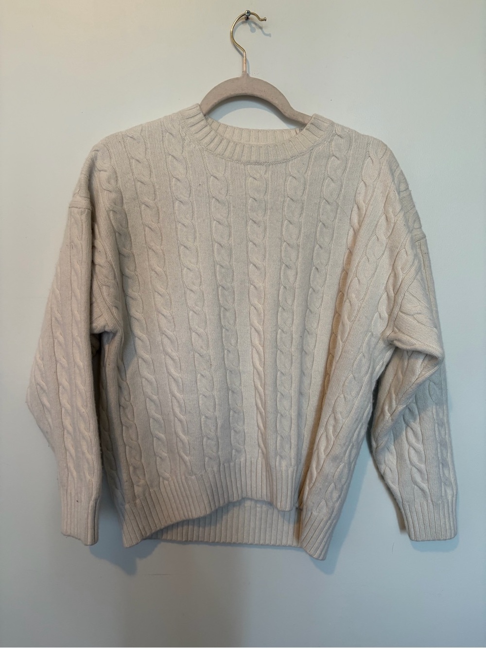 Aritzia Sunday Best Merino Wool Cable Knit Peggy Sweater - S